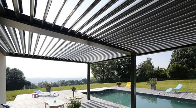 Pergola bioclimatica precio. Pergolas retractiles