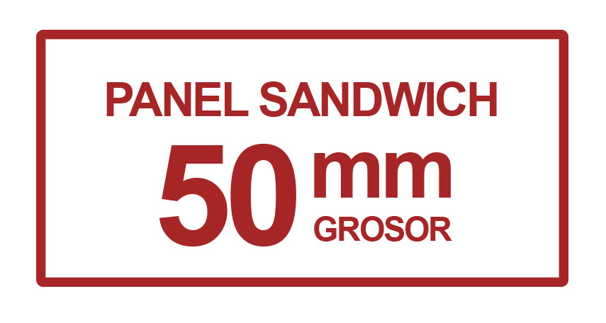 panel sandwich 50mm grosor